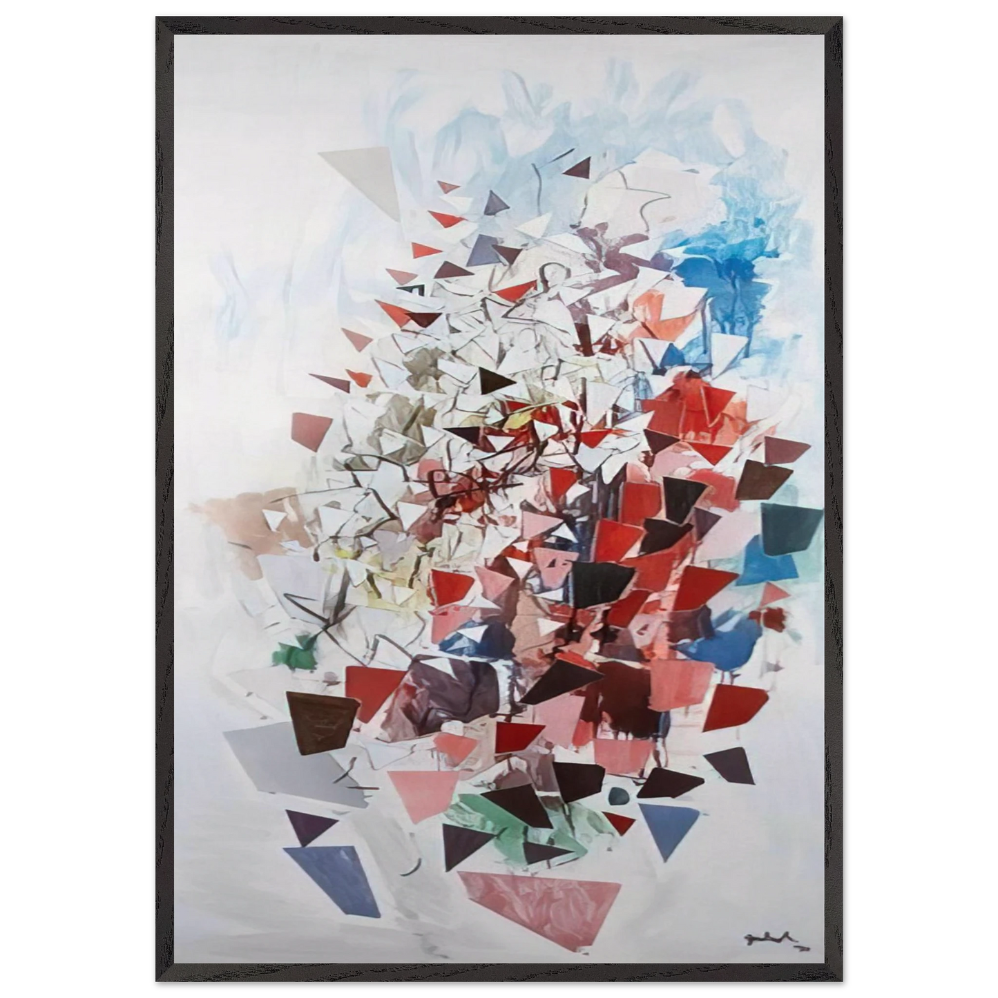 Soaring II - 1994 - Robert Goodnough 70x100 cm / 28x40 inches Framed Art Print – Black Wooden Frame