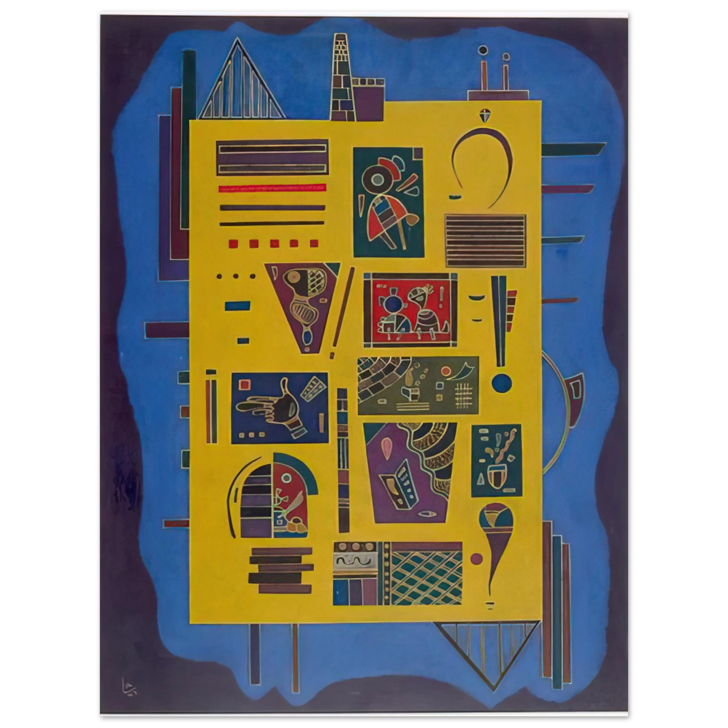 Wassily Kandinsky - CONGLOMERAT 1943 75x100 cm / 30x40inches Fine Art Poster