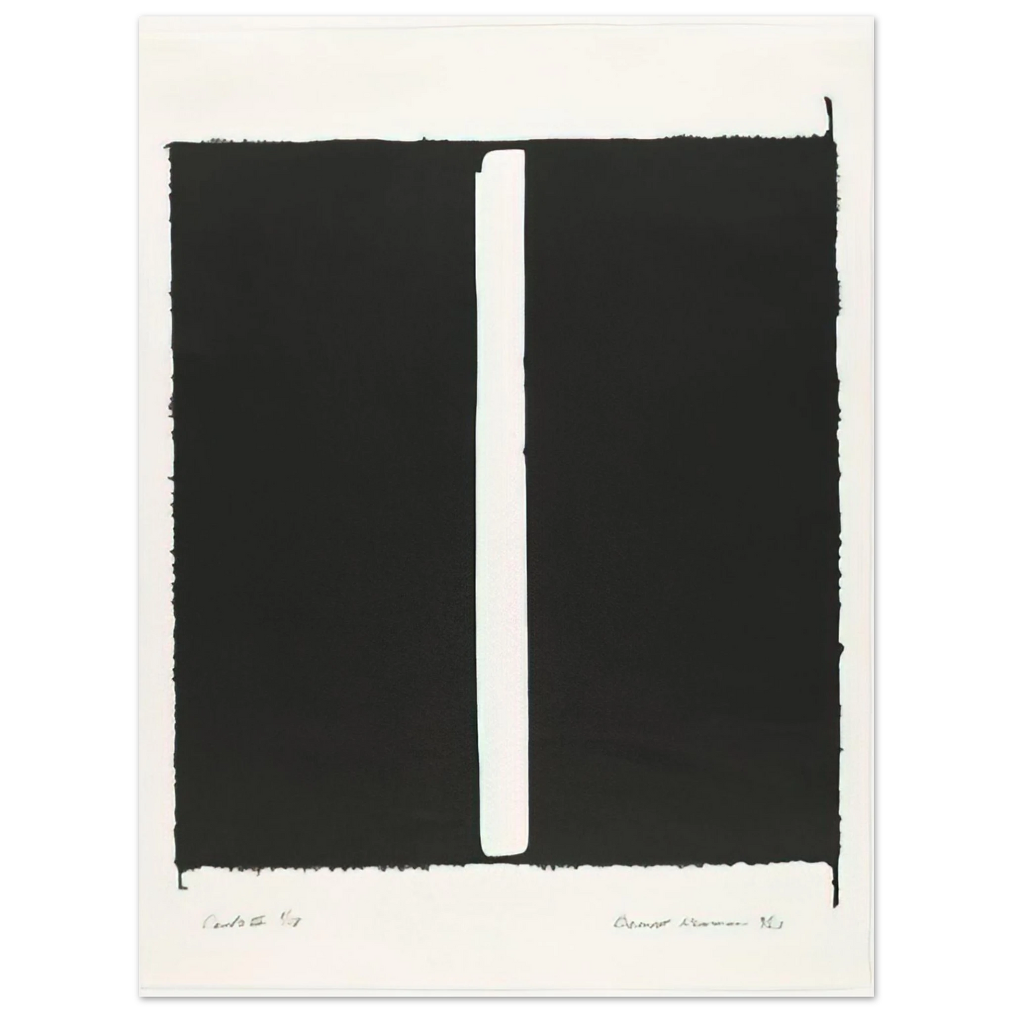Barnett Newman - Canto III 75x100 cm / 30x40inches Fine Art Poster