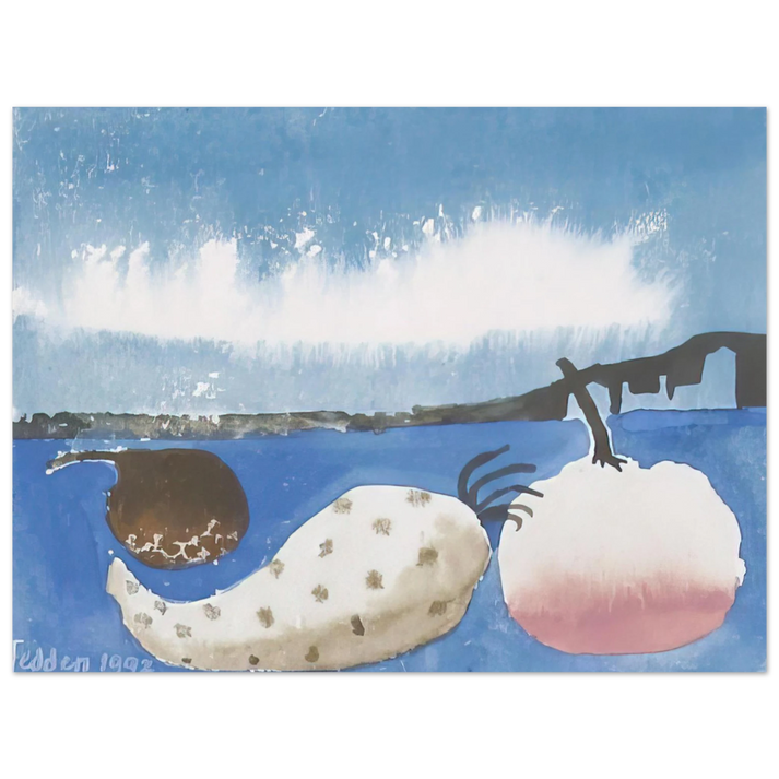 Mary Fedden - Fruit by the shore - 1992 75x100 cm / 30x40inches Fine Art Poster