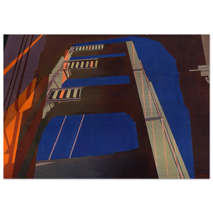 Golden Gate - 1955 - Charles Sheeler Brushed Aluminum Print - 70x100 cm / 28x40 inches | Charles Sheeler Aluminum Print | Charles Sheeler Prints
