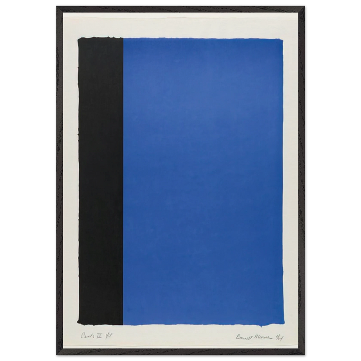 Canto IX - Barnett Newman 70x100 cm / 28x40 inches Framed Art Print – Black Wooden Frame