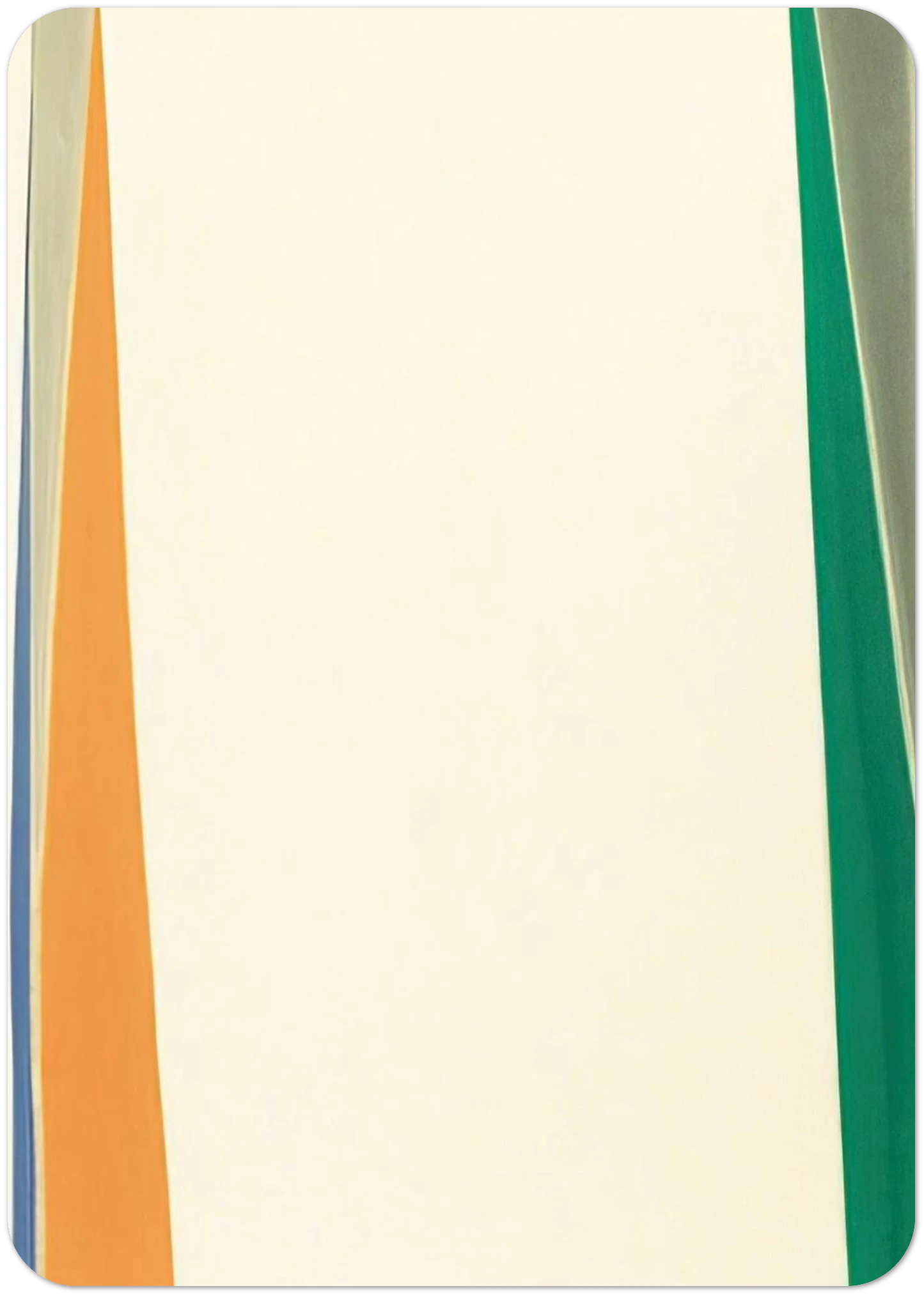 Open White Center - 1974 By Larry Zox Pack of 10 Post Cards | Larry Zox Post Cards | A6 (10.5 x 14.8 cm) - 4.1 x 5.8 inches