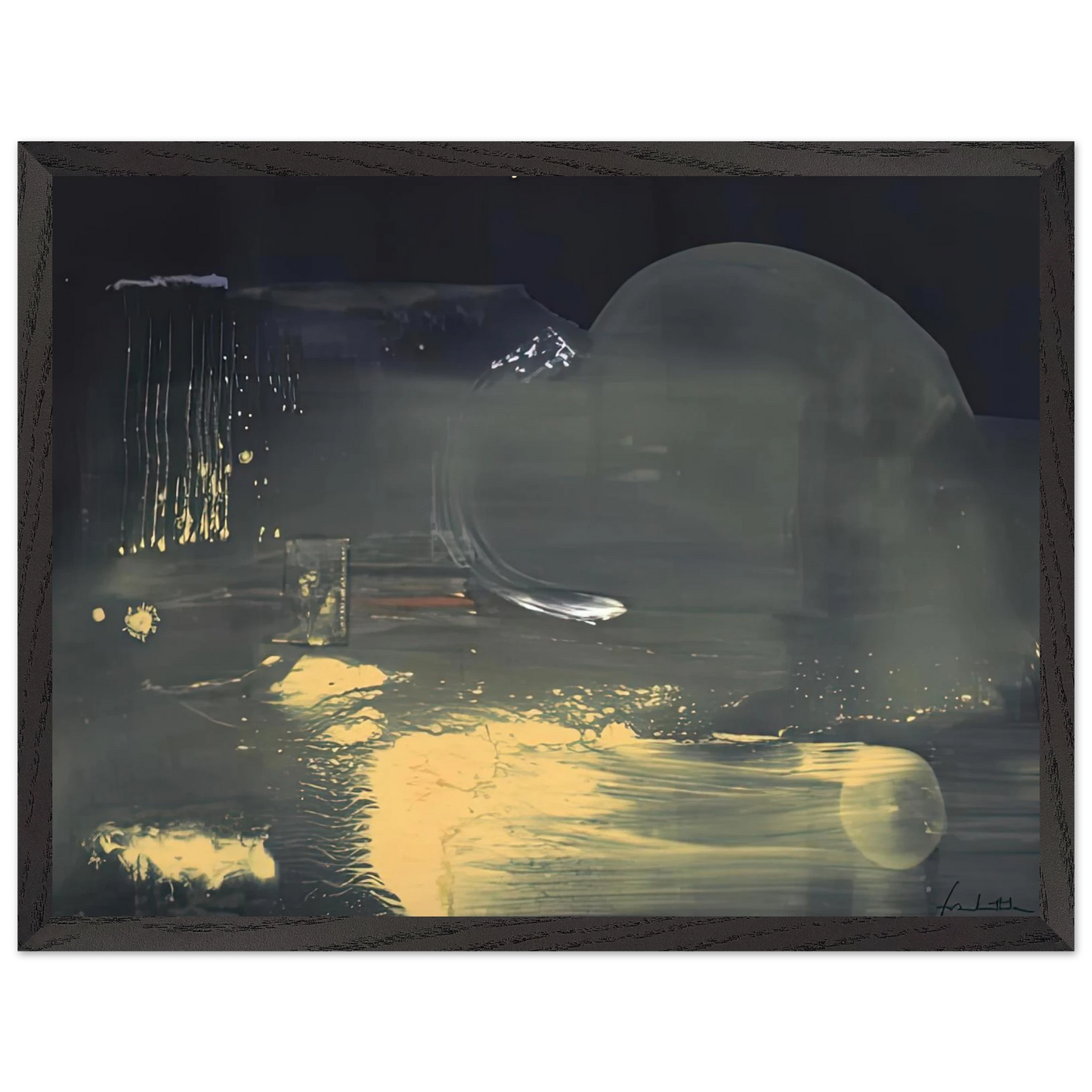 Helen Frankenthaler - Spellbound, 1991- Wall Art - 60x80 cm / 24x32 inches - Premium Wooden Framed Poster With Fine Art Paper-canvas - Wood frame