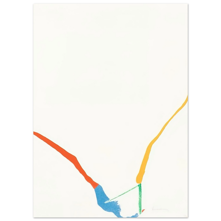 Helen Frankenthaler - What Red Lines Can Do - 1970 Wall art - 20x25 cm / 8x10 inches - Fine Art Poster-canvas - -