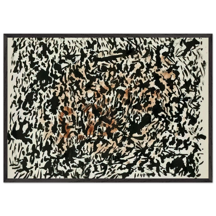 Untitled - 1979 N2 - Henri Michaux 70x100 cm / 28x40 inches Framed Art Print – Black Wooden Frame