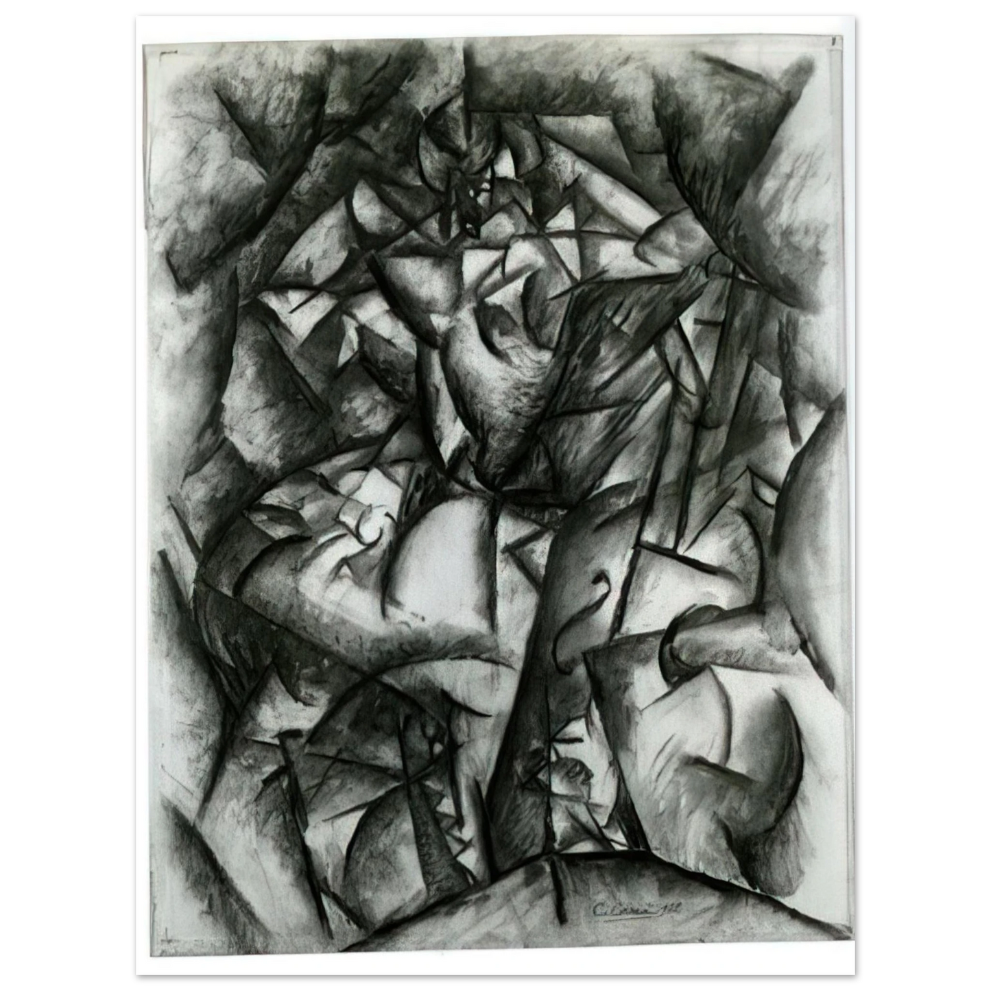 Carlo Carra - CONCERT CAFE 1912 75x100 cm / 30x40inches Fine Art Poster