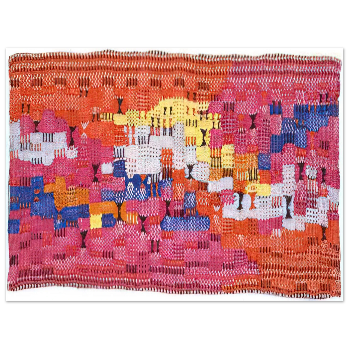 Anni Albers - SOUTH OF THE BORDER 1958 75x100 cm / 30x40inches Fine Art Poster