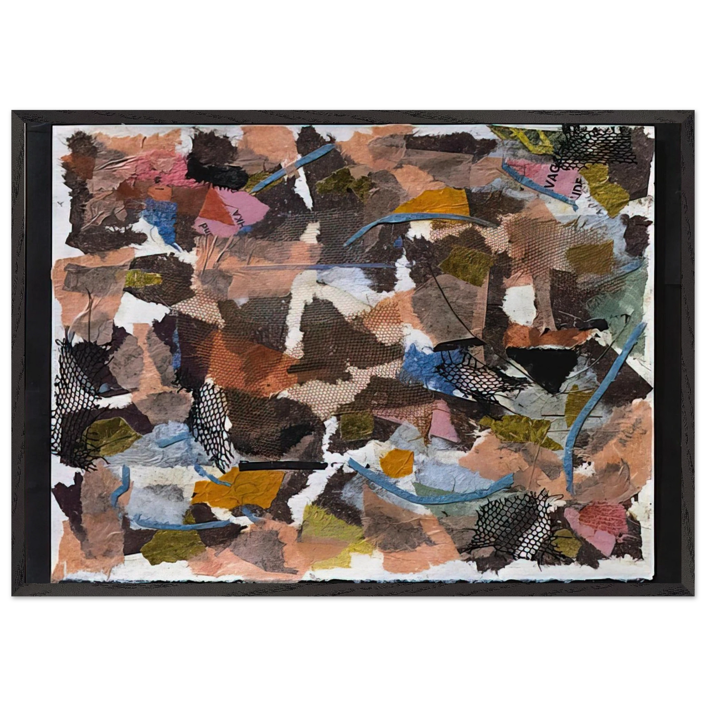Number 319 - 1949 - Anne Ryan 70x100 cm / 28x40 inches Framed Art Print – Black Wooden Frame