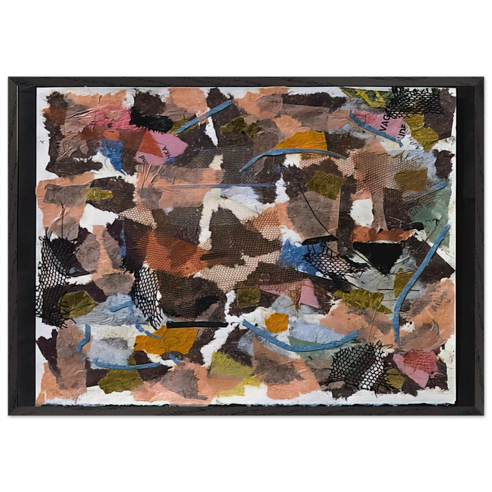 Number 319 - 1949 - Anne Ryan 70x100 cm / 28x40 inches Framed Art Print – Black Wooden Frame