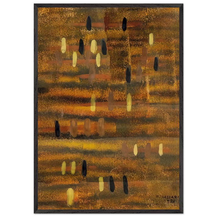 Untitled - 1938 - Bice Lazzari 70x100 cm / 28x40 inches Framed Art Print – Black Wooden Frame