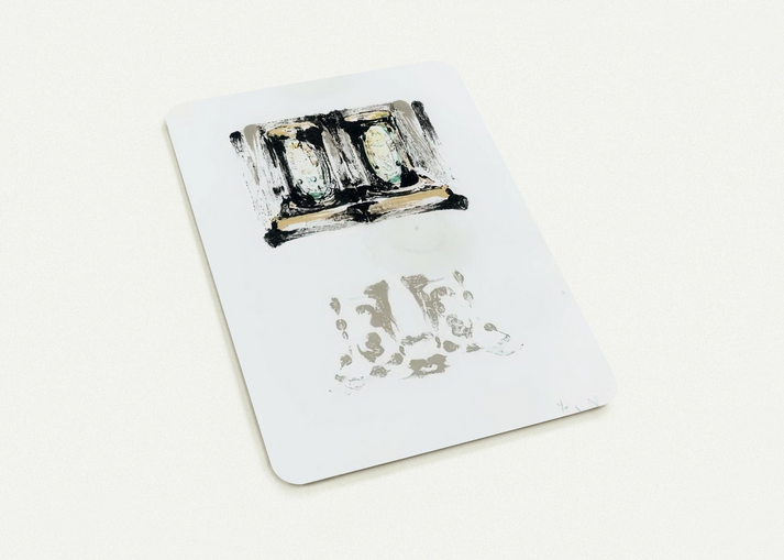 ALE CANS ULAE 152 By Jasper Johns Pack of 10 Post Cards | Jasper Johns Post Cards | A6 (10.5 x 14.8 cm) - 4.1 x 5.8 inches
