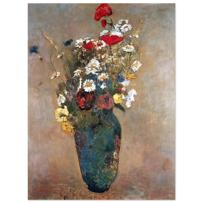 Odilon Redon - VASE WITH FLOWERS 75x100 cm / 30x40inches Fine Art Poster