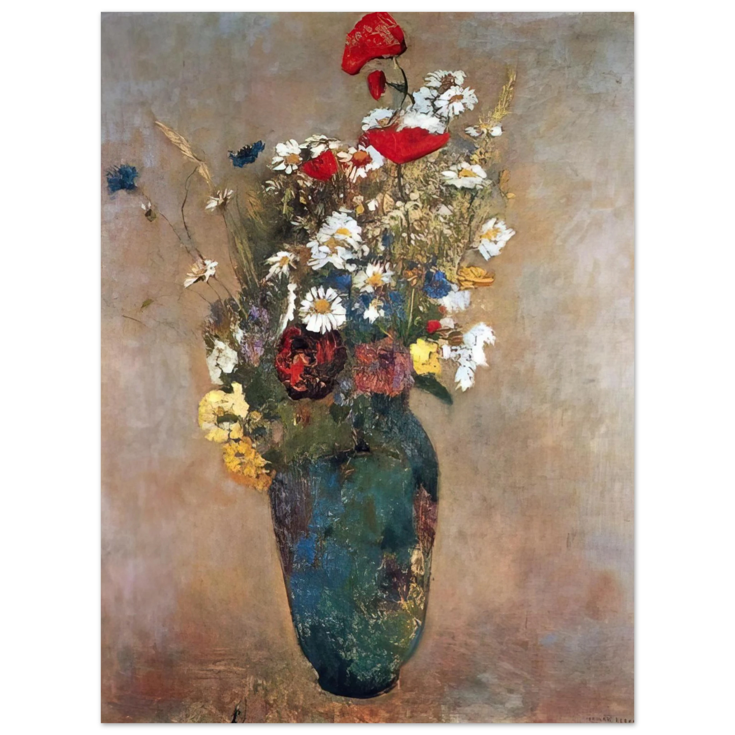 Odilon Redon - VASE WITH FLOWERS 75x100 cm / 30x40inches Fine Art Poster