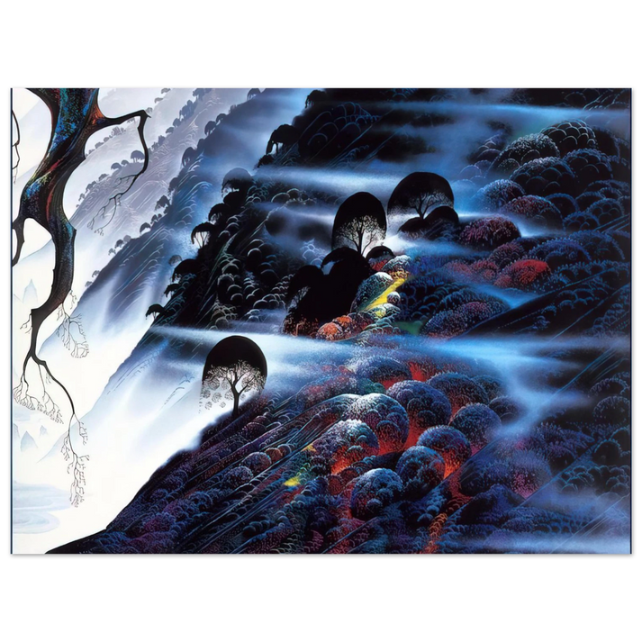 Eyvind Earle - Blue Light 75x100 cm / 30x40inches Fine Art Poster