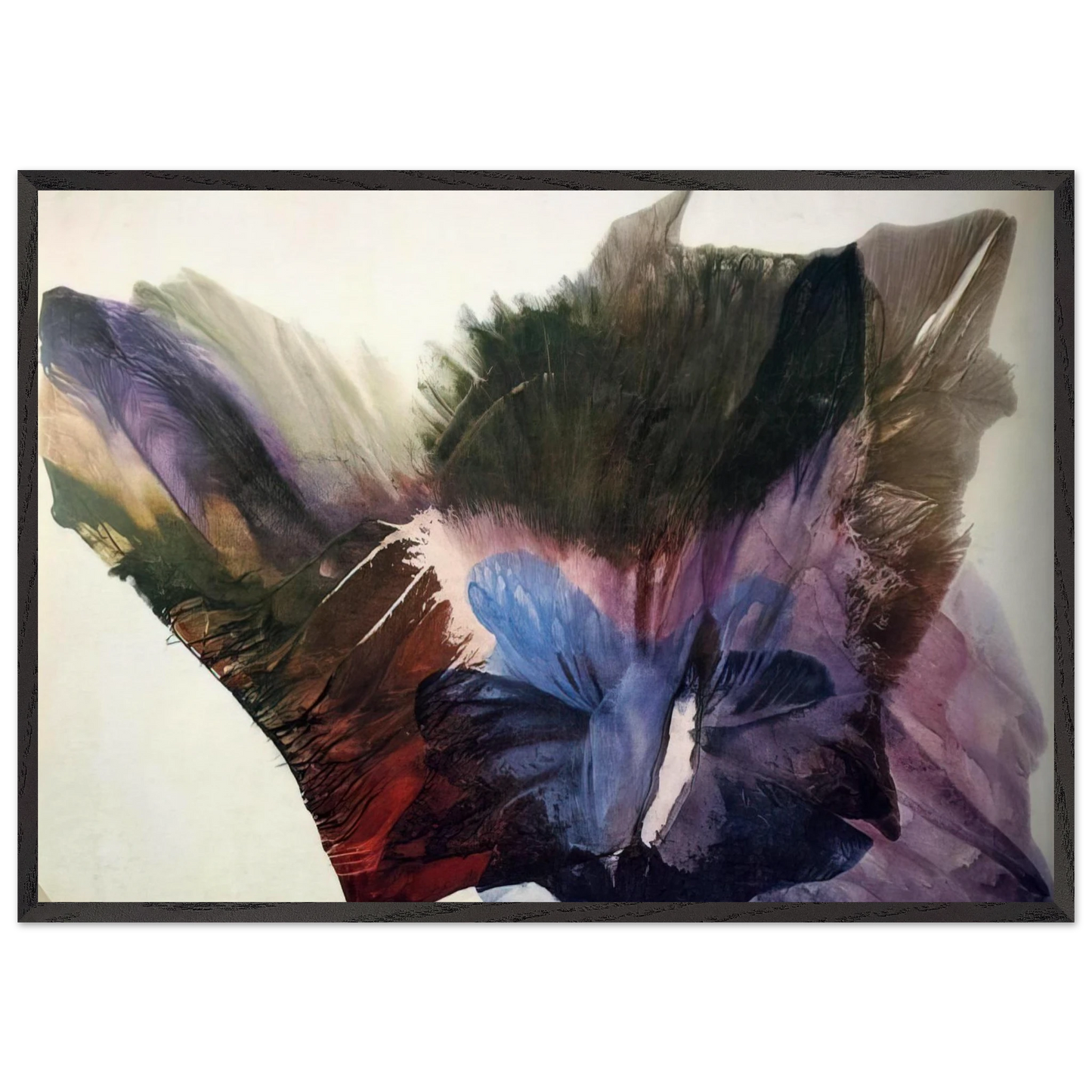 Phenomena Over the Cusp - 1961 - Paul Jenkins 70x100 cm / 28x40 inches Framed Art Print – Black Wooden Frame