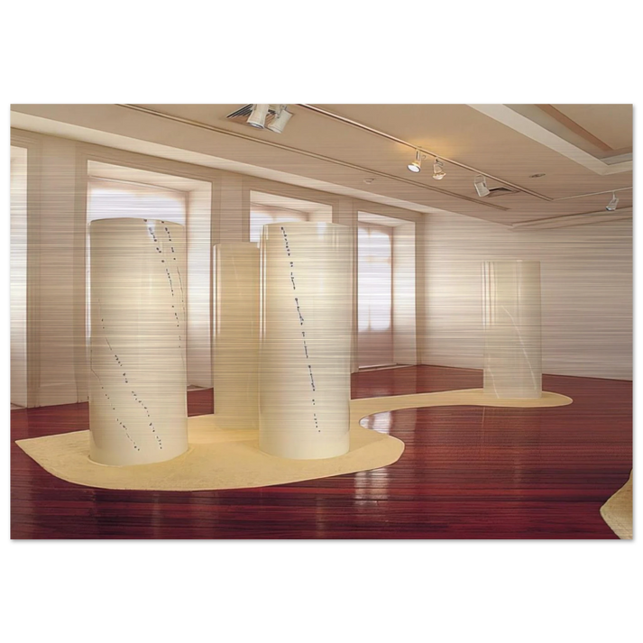 Cylinders - 2001 - Lygia Pape Brushed Aluminum Print - 70x100 cm / 28x40 inches | Lygia Pape Aluminum Print | Lygia Pape Prints