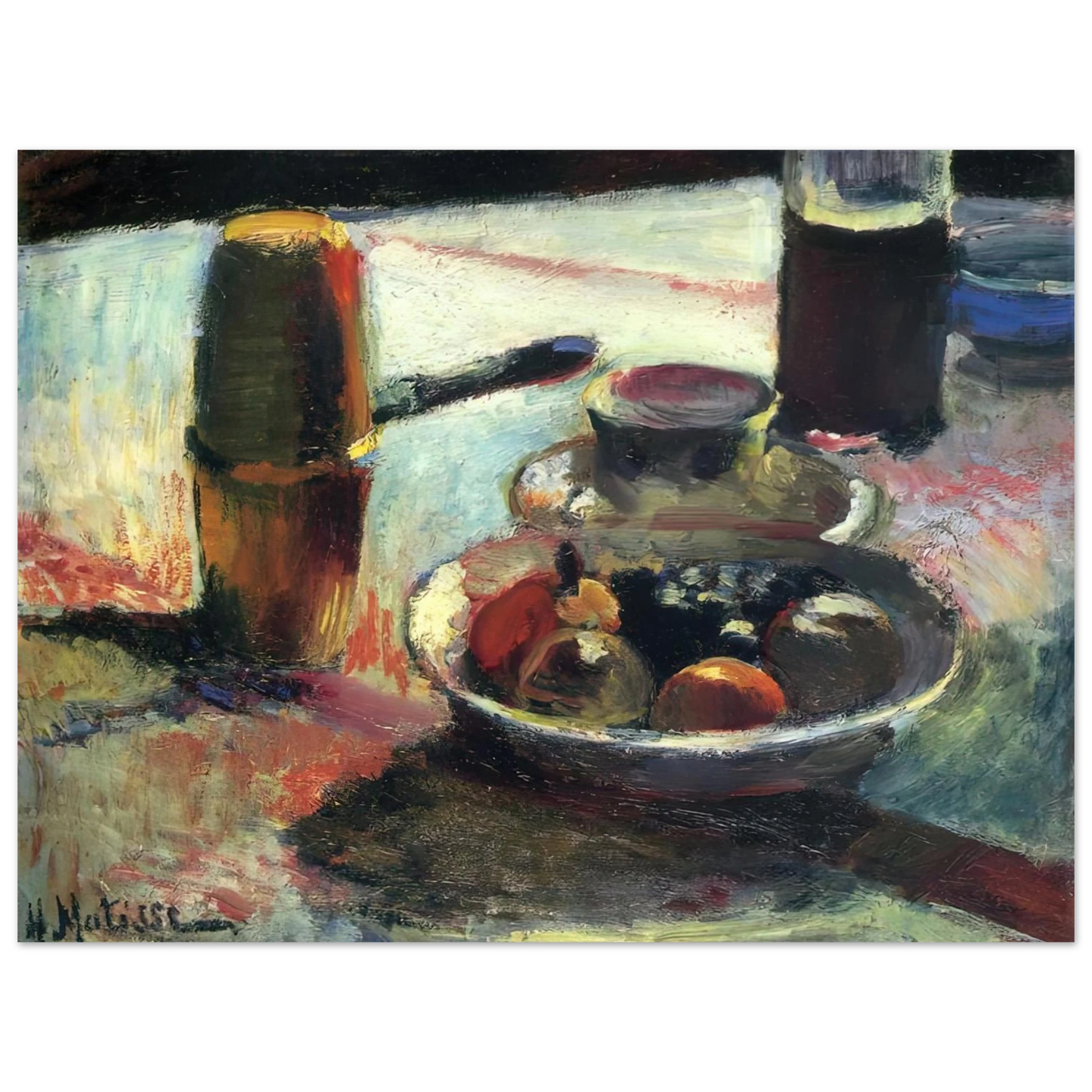 Henri Matisse - FRUIT AND COFFEE POT 75x100 cm / 30x40inches Fine Art Poster
