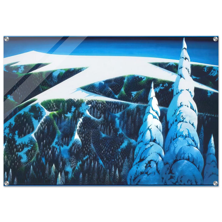Sangre De Cristo Range - Eyvind Earle Acrylic Print - 70x100 cm / 28x40″ inches