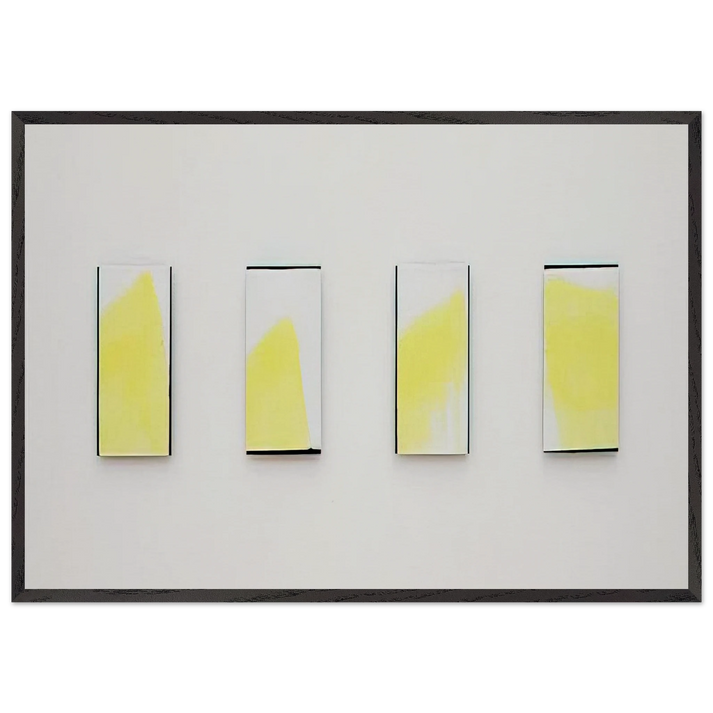 OHNE TITEL 1977 2 - Blinky Palermo 70x100 cm / 28x40 inches Framed Art Print – Black Wooden Frame