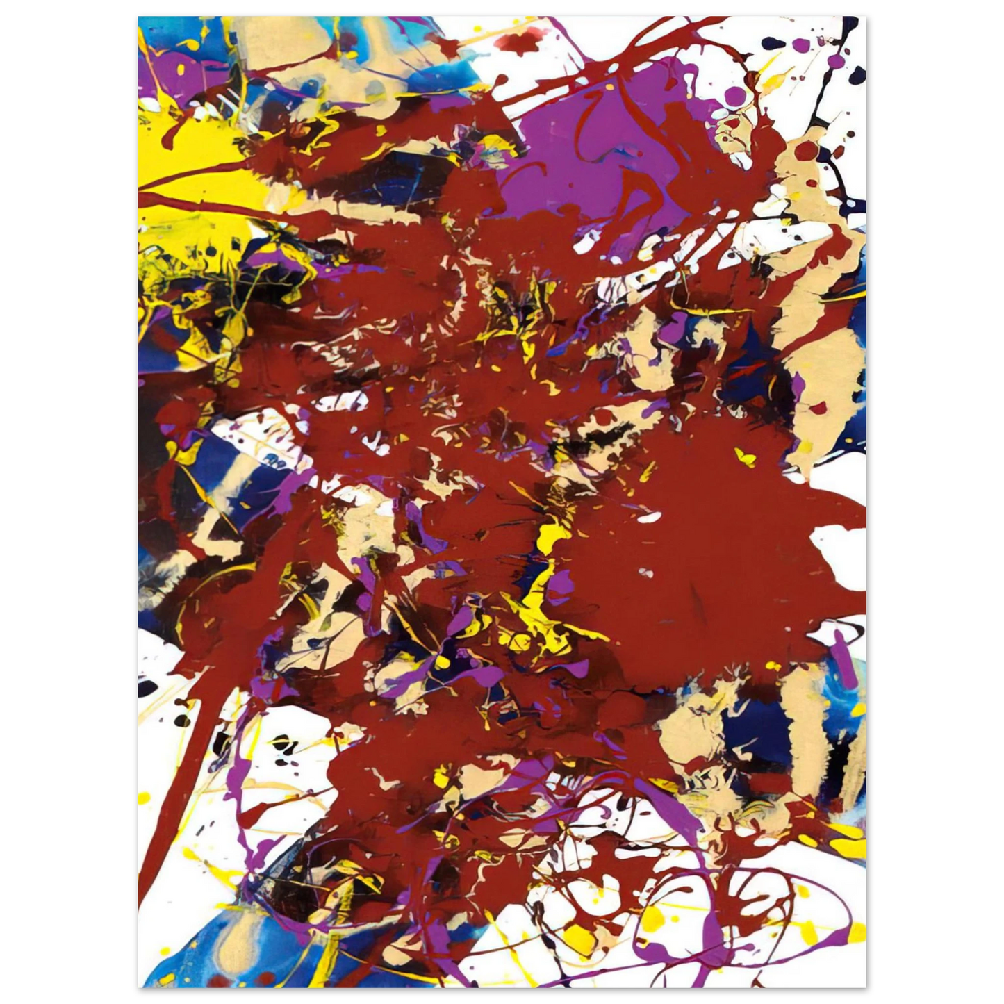 Sam Francis - Untitled SFP94-99 SFF 1781 75x100 cm / 30x40inches Fine Art Poster