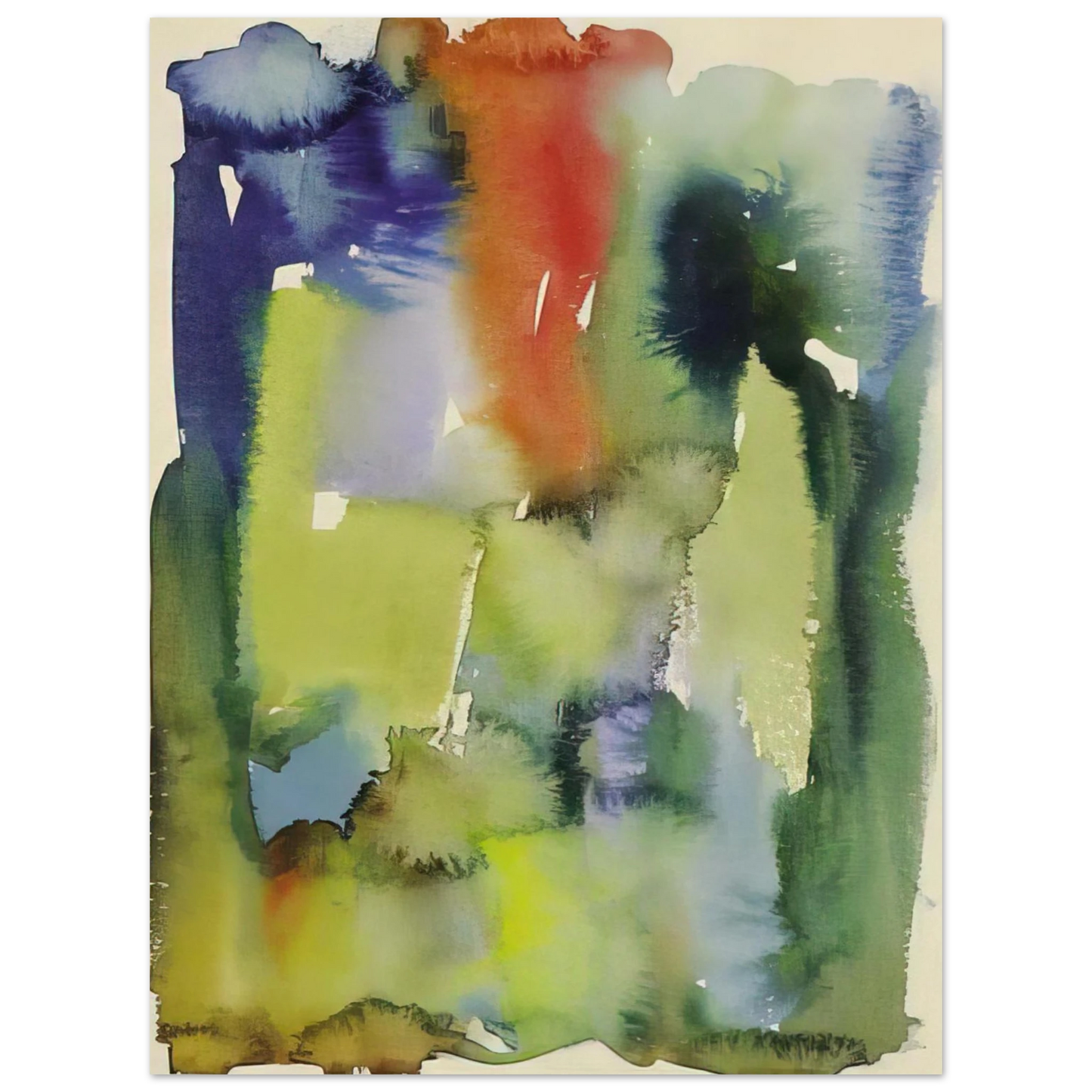 Hans Hartung - Untitled - 1922 75x100 cm / 30x40inches Fine Art Poster