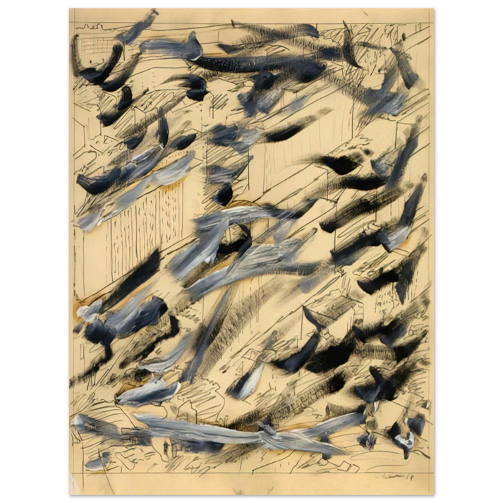 Gerhard Richter - TOWNSCAPE 1968 6 75x100 cm / 30x40inches Fine Art Poster