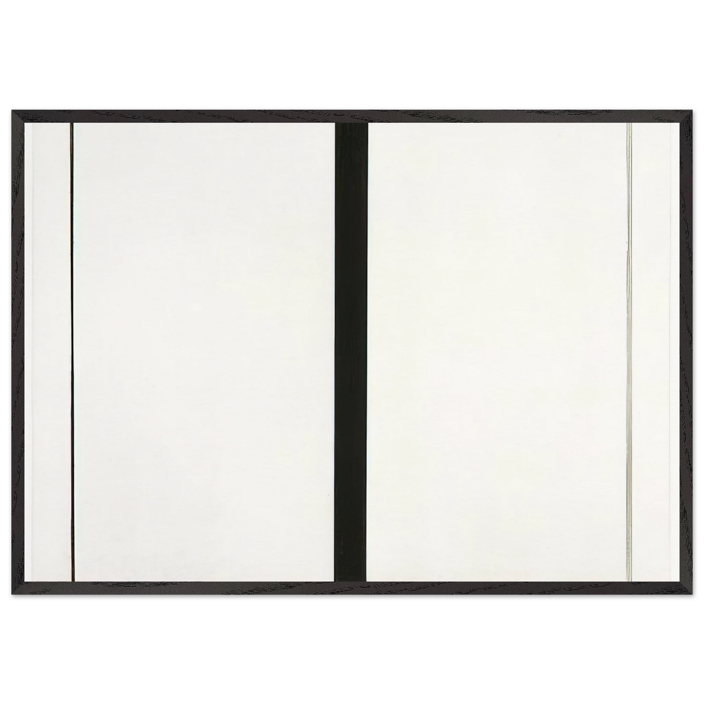 Untitled Etching 1 - Barnett Newman 70x100 cm / 28x40 inches Framed Art Print – Black Wooden Frame