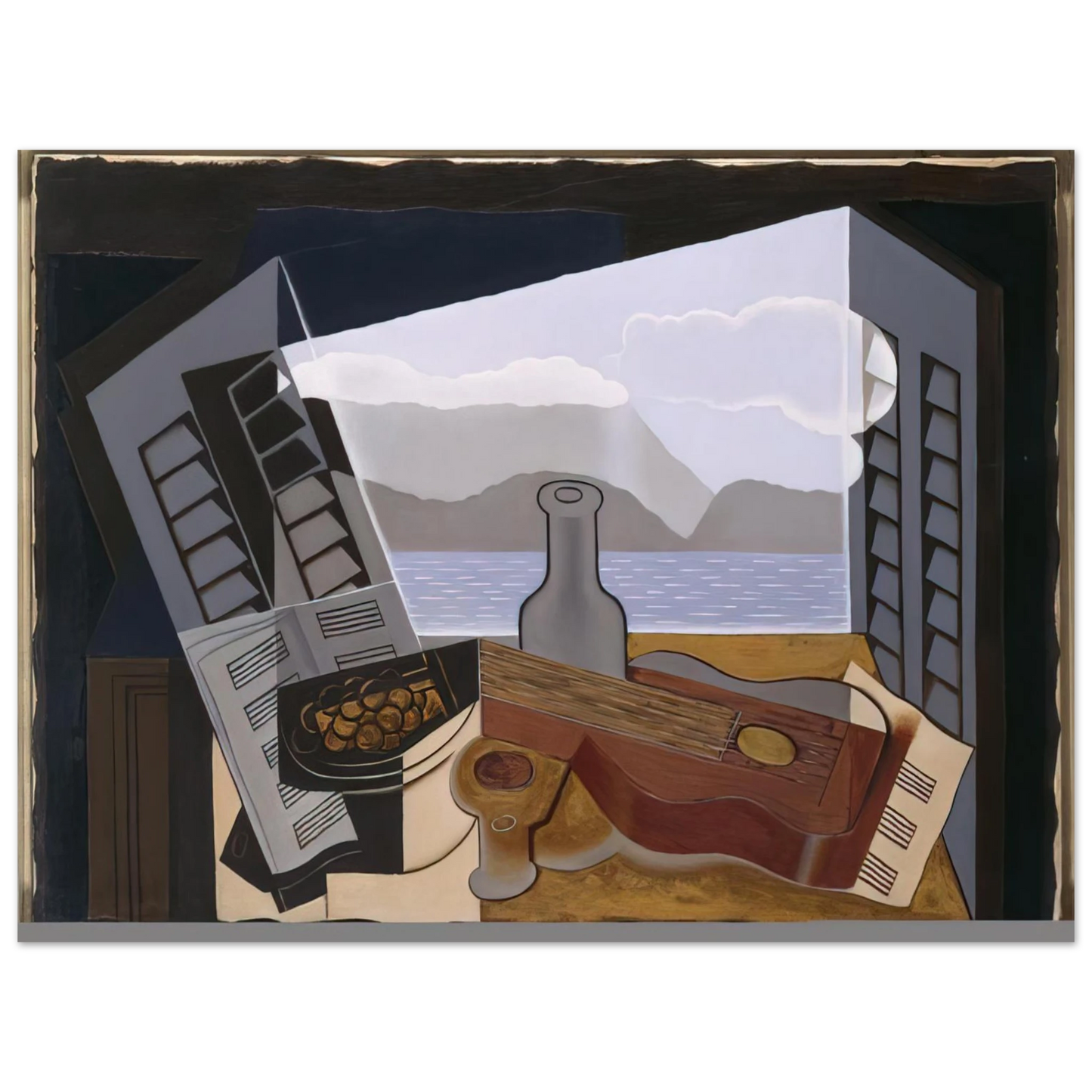 Juan Gris - THE OPEN WINDOW 1921 75x100 cm / 30x40inches Fine Art Poster