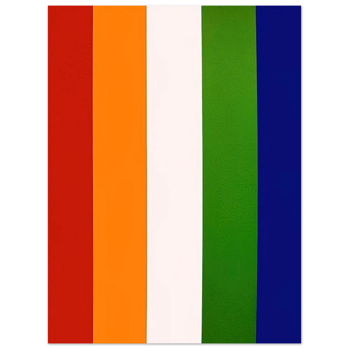 Ellsworth Kelly - Red Orange White Green Blue 75x100 cm / 30x40inches Fine Art Poster