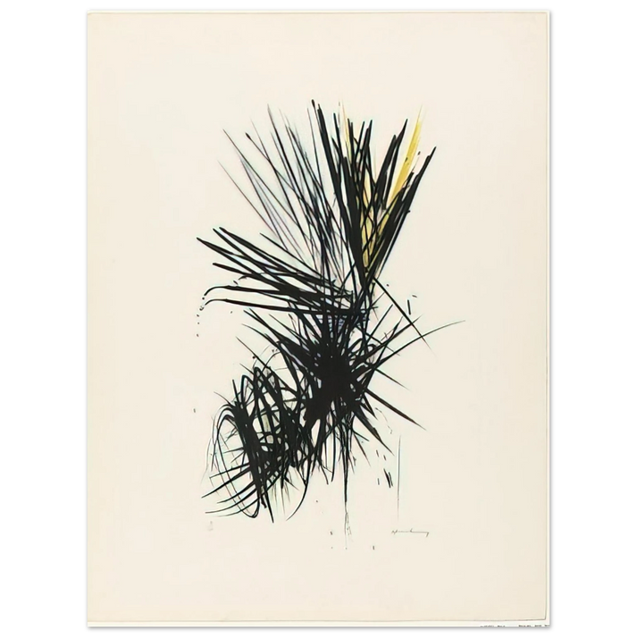 Hans Hartung - Untitled L 12 - 1957 75x100 cm / 30x40inches Fine Art Poster