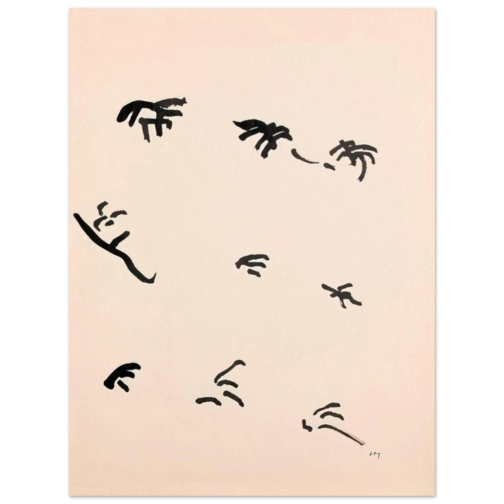 Henri Michaux - Mouvement - 1950 75x100 cm / 30x40inches Fine Art Poster