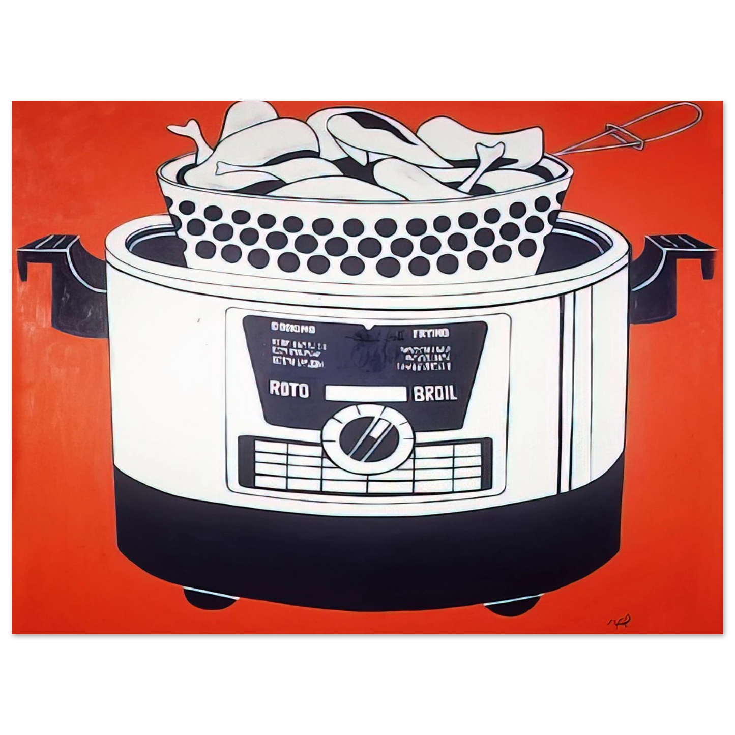 Roy Lichtenstein - ROTO BROIL 1961 75x100 cm / 30x40inches Fine Art Poster