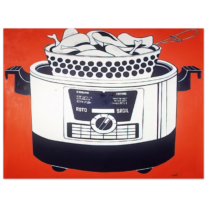 Roy Lichtenstein - ROTO BROIL 1961 75x100 cm / 30x40inches Fine Art Poster