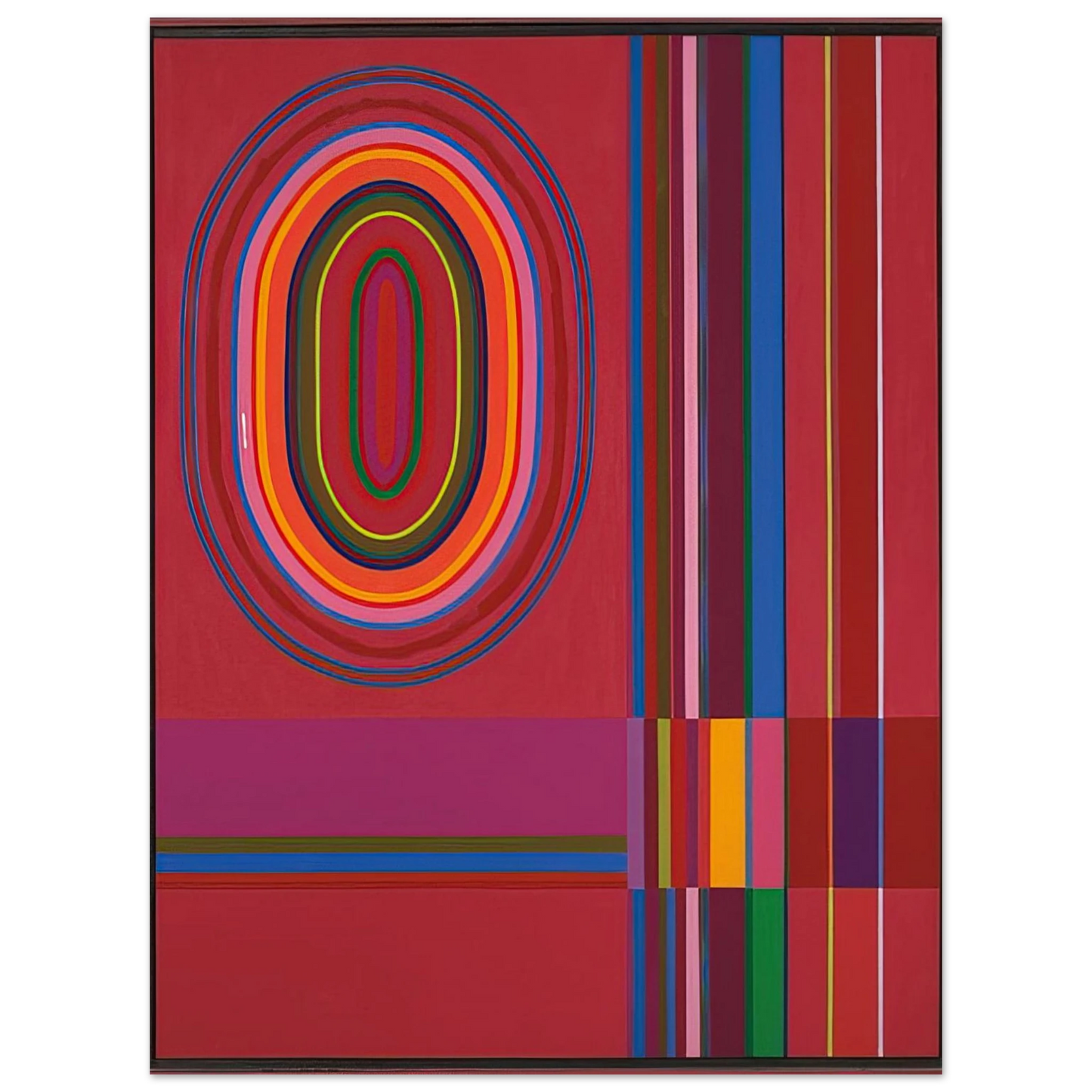 John Ferren - Red Rose - 1966 75x100 cm / 30x40inches Fine Art Poster