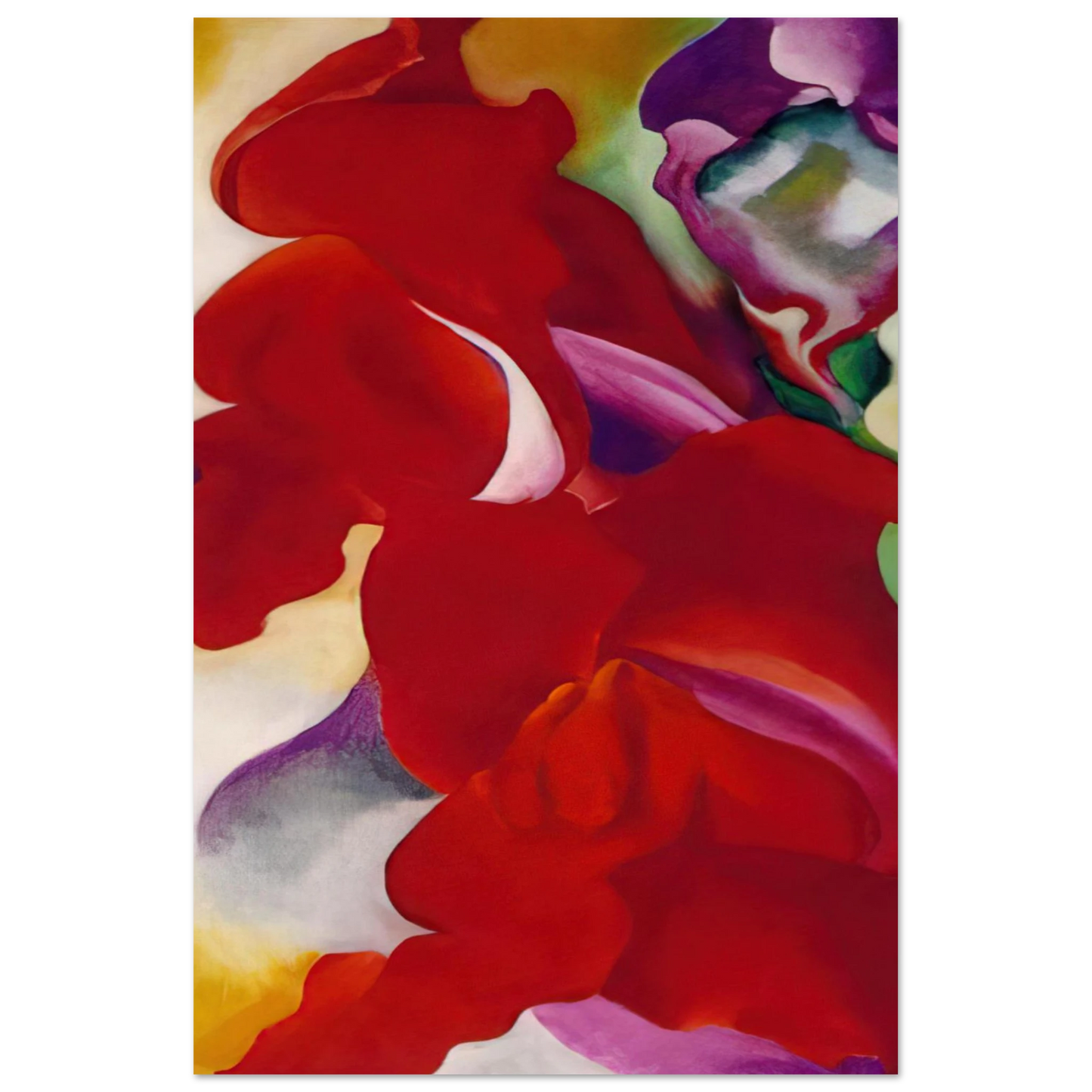 Georgia O'Keeffe - Red Snapdragons Fine Art Poster