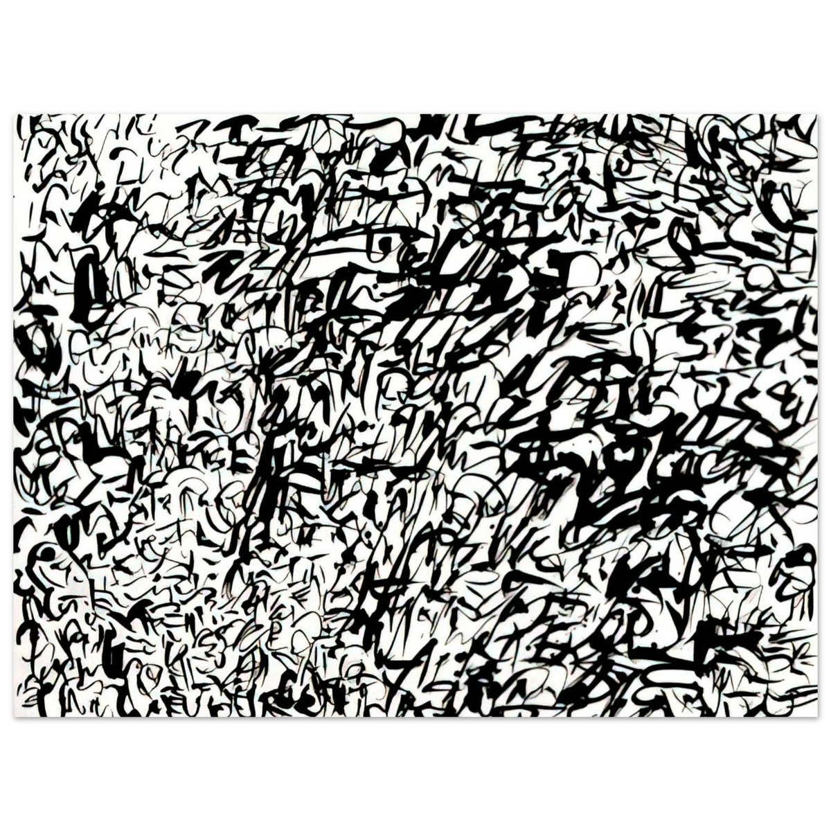 Keith Haring - UNTITLED 1978 2 75x100 cm / 30x40inches Fine Art Poster | Keith Haring Art For Sale
