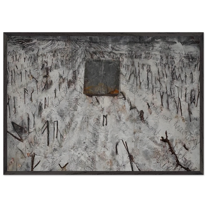 BLACK FLAKES 2006 - Anselm Kiefer 70x100 cm / 28x40 inches Framed Art Print – Black Wooden Frame