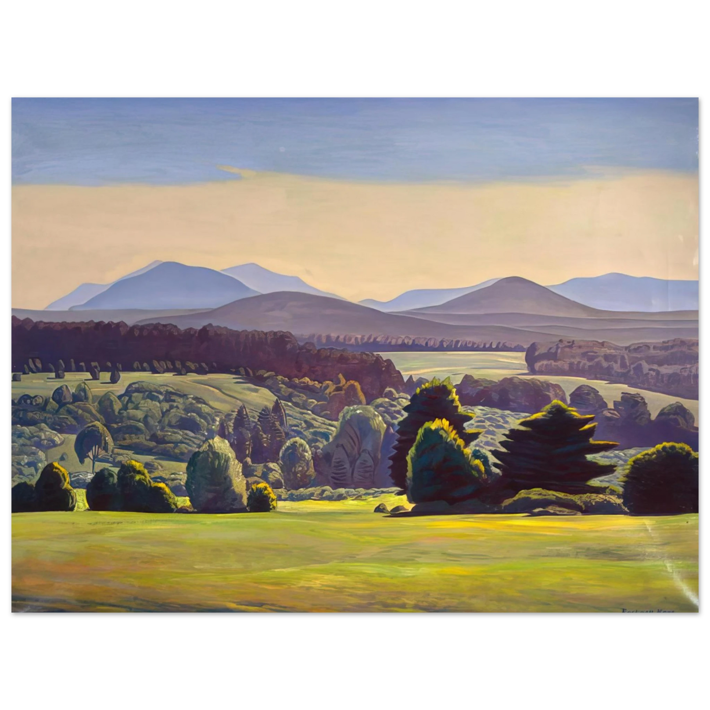 Rockwell Kent - Summer Day. Asgaard 75x100 cm / 30x40inches Fine Art Poster