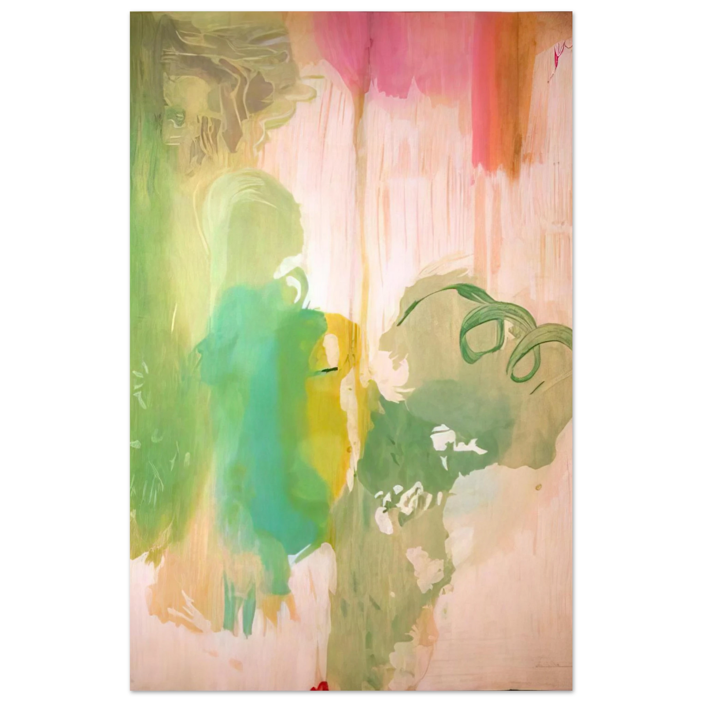 Helen Frankenthaler - Snow Pines - 2004 Wall art - A3 (29.7 x 42 cm) - Premium Wooden Framed Poster With Fine Art Paper-canvas - Wood frame