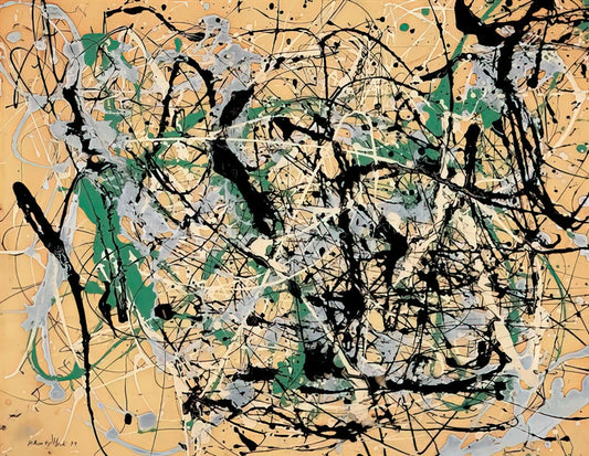 17a Jackson Pollock: Decoding the Masterpiece of Abstract Expressionism - NUMBER 17 1949 by Jackson Pollock