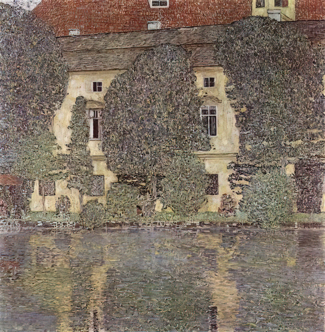 Adele Altmann and Gustav Klimt: The Golden Muse Behind the Masterpieces - THE SCHLOSS KAMMER ON THE ATTERSEE III 1910 by Gustav Klimt