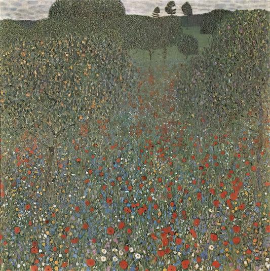Adele Bloch-Bauer: The Golden Muse of Gustav Klimt's Vienna - POPPY FIELD by Gustav Klimt