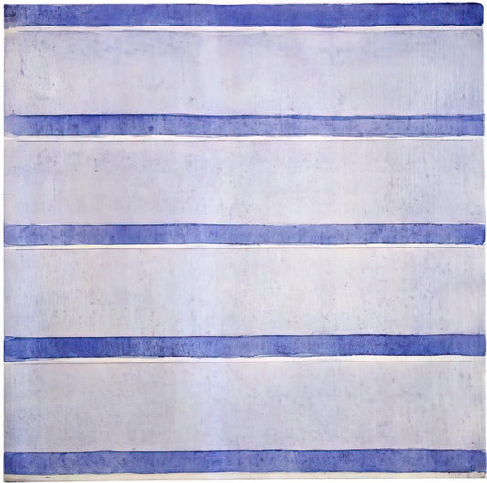 Agnes Martin's Islands: A Journey into Minimalist Serenity and Spiritual Geometry - Untitled by Agnes Martin