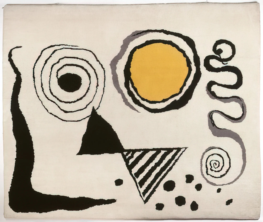 Alexander Calder Serigraphs: The Master of Motion in Printmaking - CERCLE JAUNE 1953 by Alexander Calder