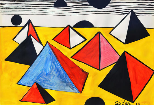 Alexander Calder: The Master of Kinetic Sculpture and Modern Art Innovation - PYRAMIDS 1975 by Alexander Calder