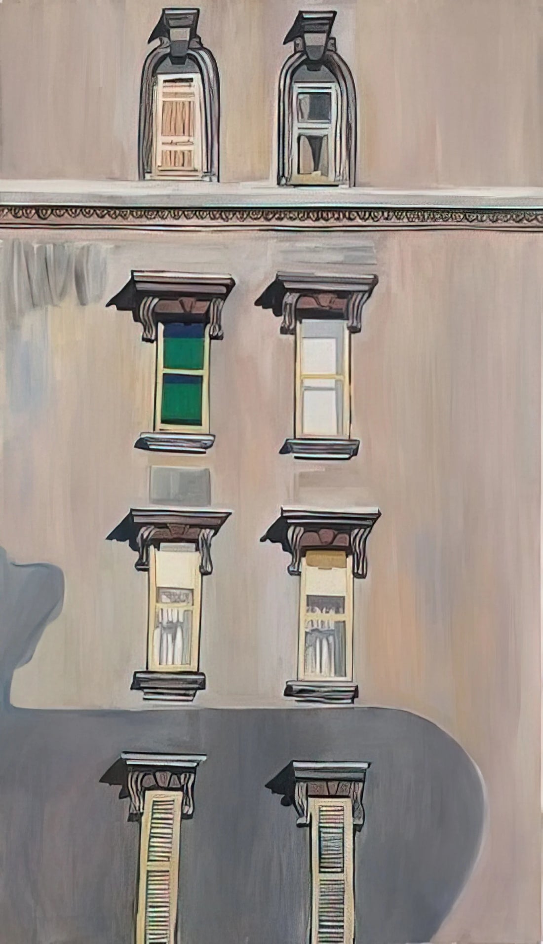 Alice Neel Framed Canvas Print: A Collector's Guide to Her Unflinching Portraits - Windows no. 2 by Alice Neel