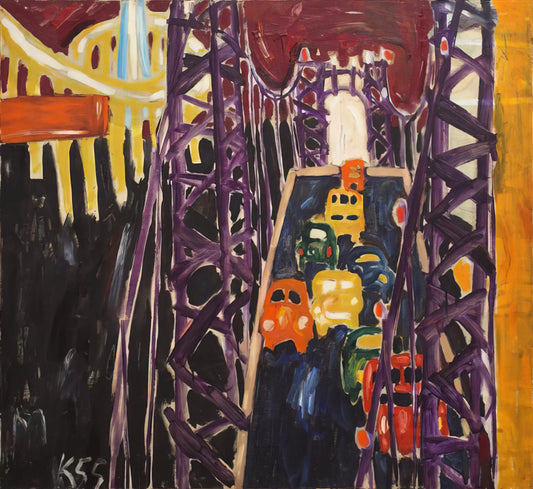 Allan Kaprow Art: The Revolutionary Legacy of the Happenings Pioneer - George Washington Bridge, with Cars by Allan Kaprow
