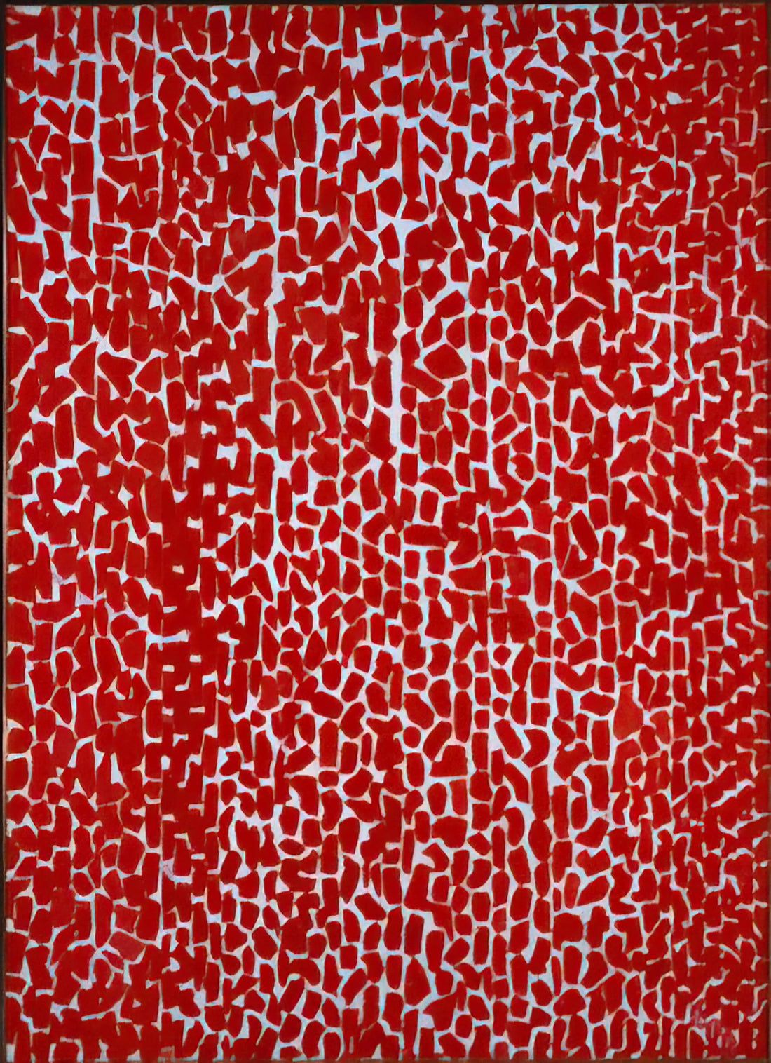 Alma Woodsey Thomas Print: A Guide to the Abstract Expressionist's Vibrant Legacy - RED ROSE CANTATA 1973 by Alma Woodsey Thomas