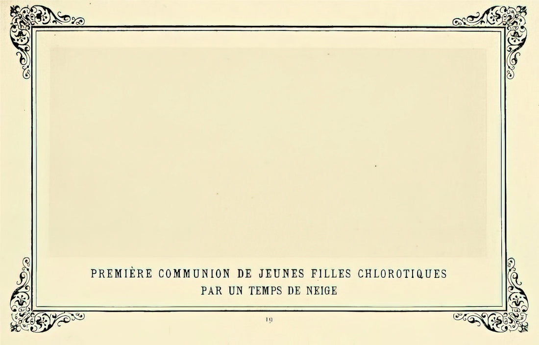 Alphonse Allais Paintings: The Absurdist Genius of 19th Century French Satire - First Communion of Anaemic Young Girls in the Snow by Alphonse Allais